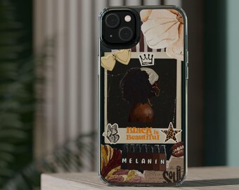 Funda para teléfono con collage de melanina: Arte Afro - iPhone 17