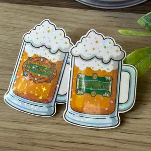 Butterbeer Sticker Wizarding World Universal HP Epic Universe Vinyl Stickers for Water Bottle