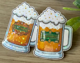 Butterbeer Sticker Wizarding World Universal HP Epic Universe Vinyl Stickers for Water Bottle