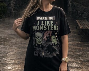 Frankenstein Shirt, Comfort Colors Graphic Tee, Horror Monster Fan, Classic Horror Movie Gift, Universal Monsters