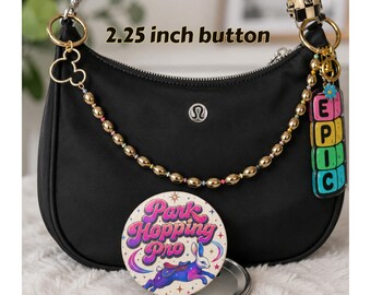 Epic Universe Celestial Park Button | Park Hopper Pin Buttons, Cute Park Bag Pin Constellation Carousel PinBack Button Bag Charms Decoration