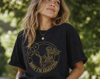 Epic Universe Celestial Park Tee, Comfort Colors, Luna Celestial Goddess, Whimsical Astrology Top Im Celestial Shirt, Orlando theme park