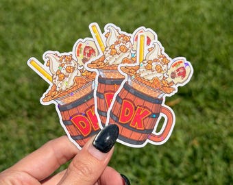Donkey Kong Barrel Float Sticker Epic Universe Food Stickers Celestial Park Epic Super Nintendo World Donkey Kong Country