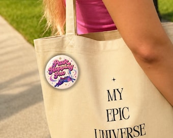 Epic Universe Celestial Park Button | 2.25 Inch Theme Park Pin Buttons Cute Park Bag Pin Constellation Carousel Button Bag Charms Decoration