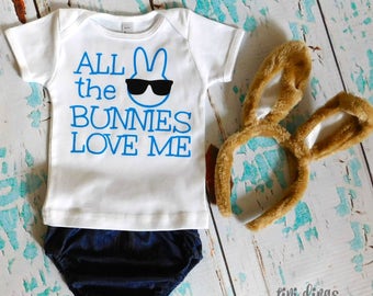 All the Bunnies Love Me Shirt or Onesie - Perfect for Easter!