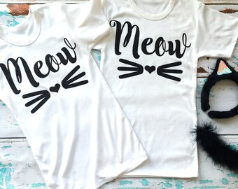 Girls "Meow" Shirt