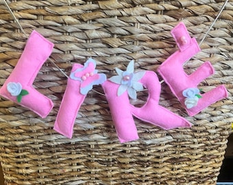 Name Garland, Nursery Decor