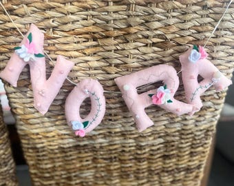 Name Garland, Nursery Decor