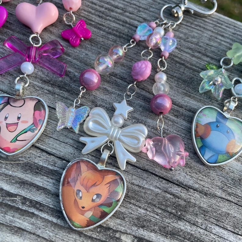 Custom Handmade Anime/Oshikatsu OC Keychain Fandom Bag Charm! image 3