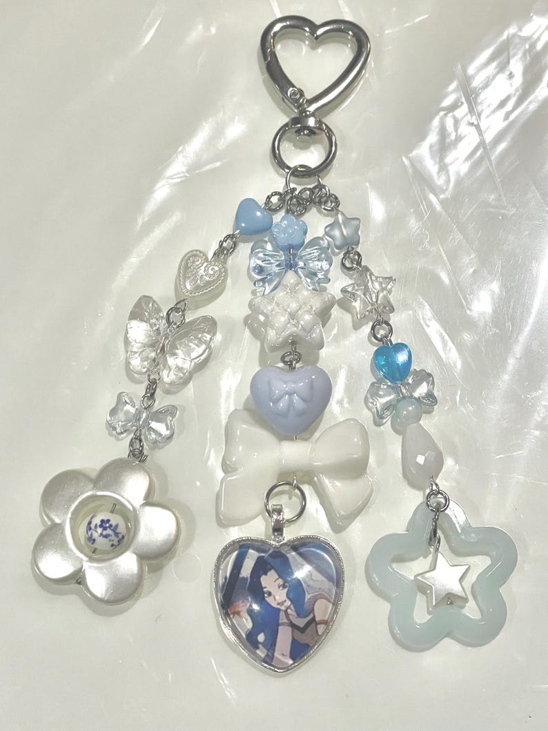Custom Handmade Anime/Oshikatsu OC Keychain Fandom Bag Charm! image 9