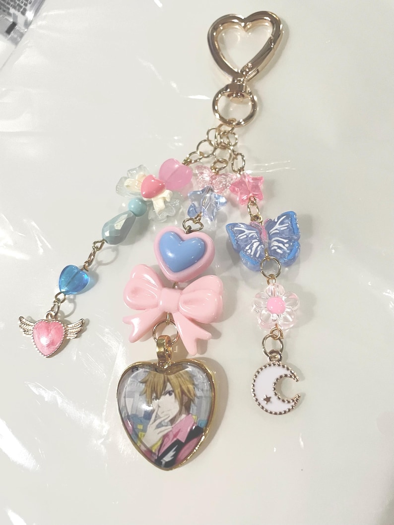 Custom Handmade Anime/Oshikatsu OC Keychain Fandom Bag Charm! image 4