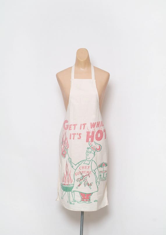 Vintage 50s Apron / Apron / Aprons Cotton / 50's B