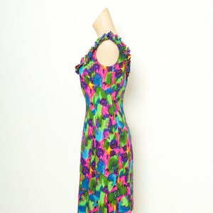Hawaiian Dress / Vintage 50s Dress / 60s Mod Dress / Flower | Etsy