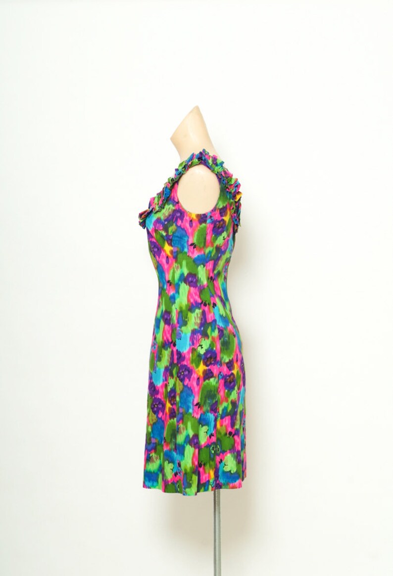 Hawaiian Dress / Vintage 50s Dress / 60s Mod Dress / Flower | Etsy