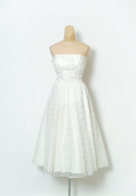 vintage white party dress