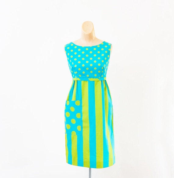 Vintage 1960s dress - Vintage pop art dress - Brig