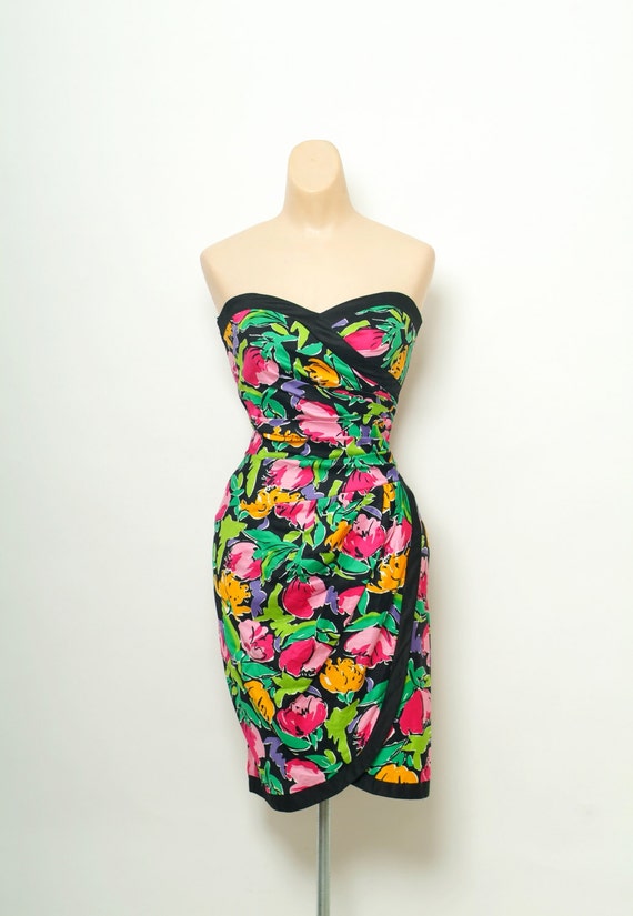 Vintage 80s 90s Dress Party / Vintage Sundress / C