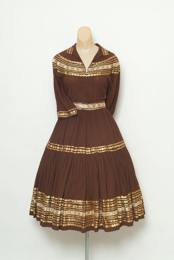 Vintage 50s Dress - 1950'sTwo Piece - Vintages Pat