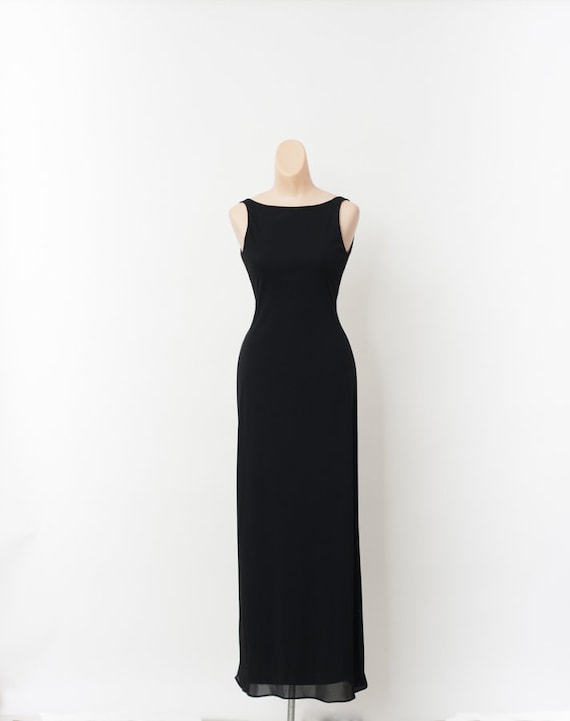 80's Party Dress Black / black 80s dress / Black C