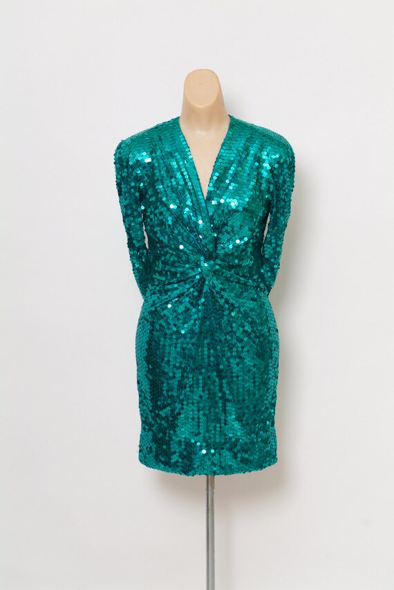 short green sequin dress