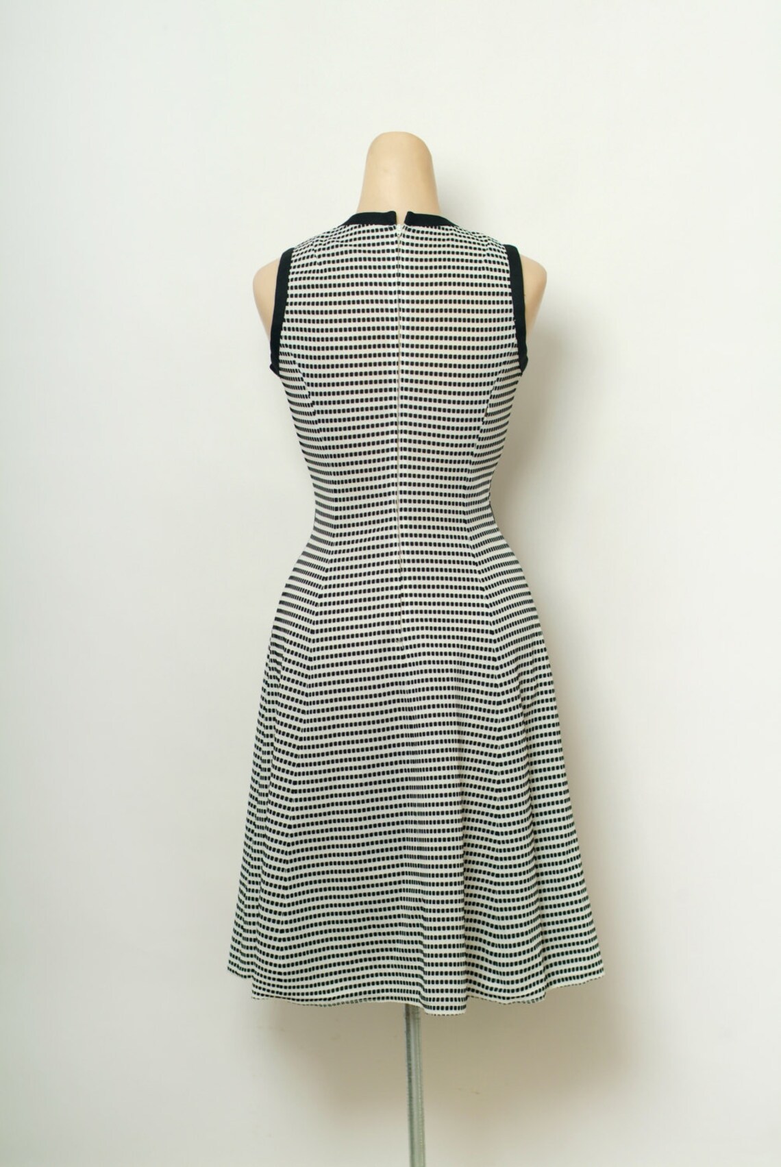 Vintage 60s Dress / 70s Dress / Dress BlackWhite /1960s | Etsy