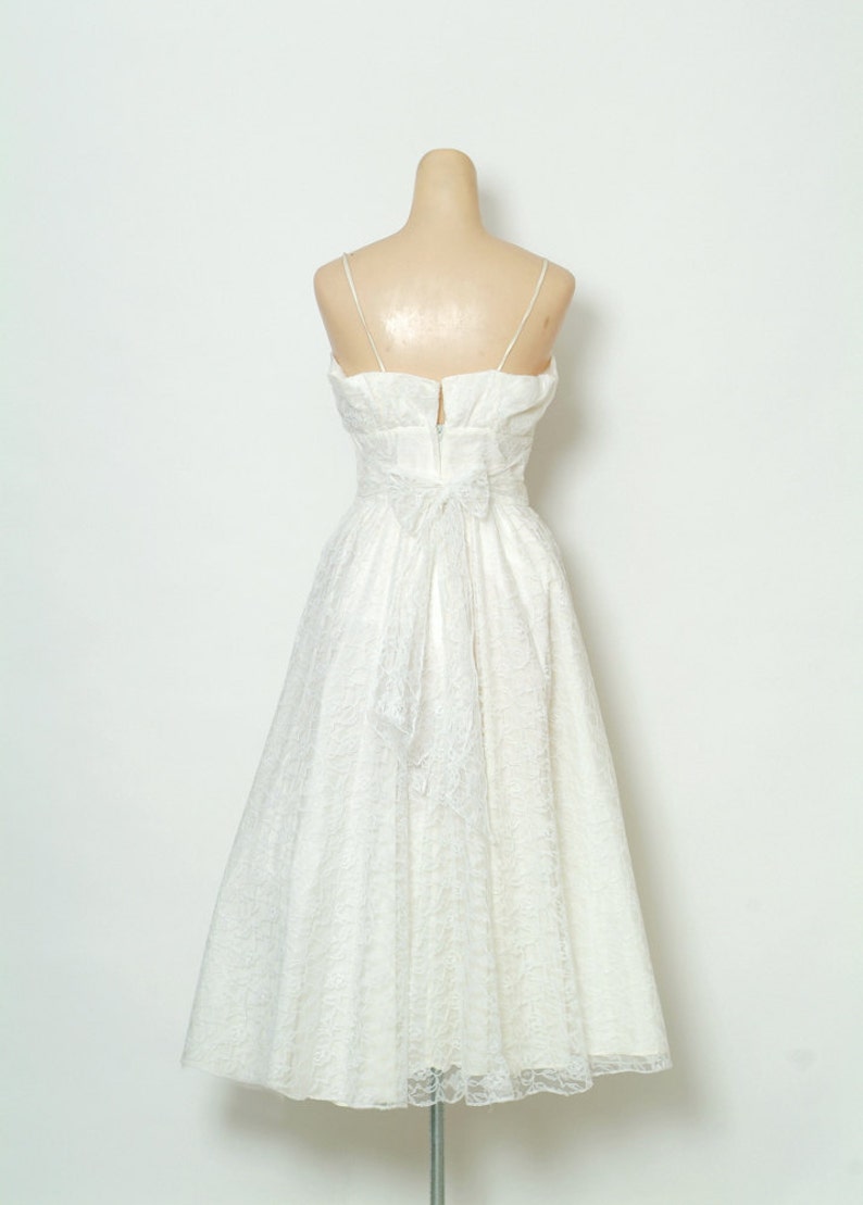 Vintage Dress / 80s Dress / Evening Gown / White Dress / Sweet | Etsy