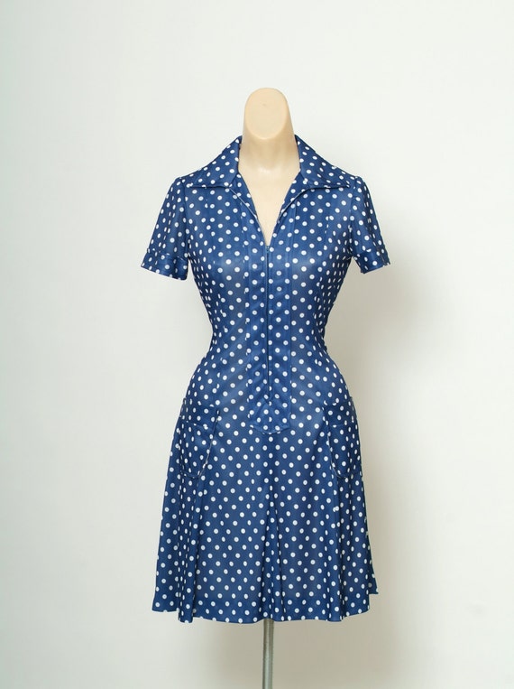 polka dot dress 70s