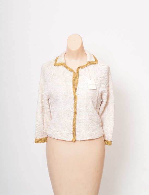 Vintage Sweater / 60s Sweater Knit / Vintage Card