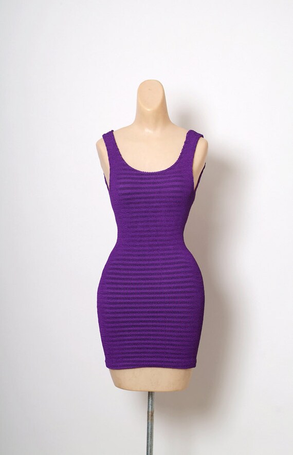 purple 80s dress