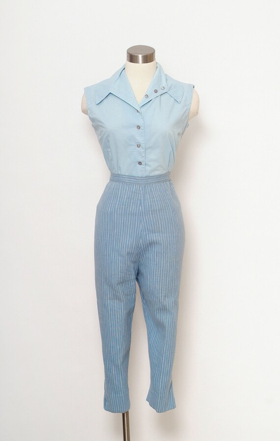 Vintage 50s capri pants / Vintage 50s Womens High