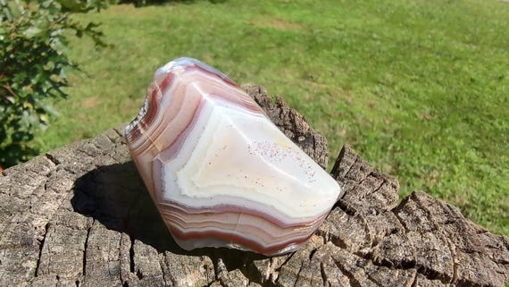 Malawi Agate • Warm Scenic Pattern • Polished Stone • Natural Collector Specimen (1 oz)