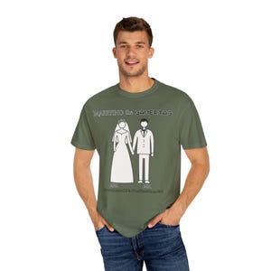 Custom gamer bruiloft T-shirt, gamer paar cadeau, bruids partij T-shirt, gamertag bruiloft shirt, gamer merchandise