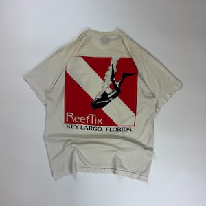 Vintage Reeftix Florida Graphic Tee / Key Largo / Made In USA / Size Large