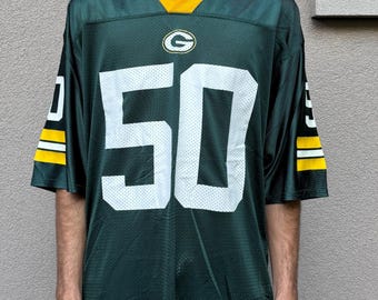 Vintage Reebok Green Bay Packers Jersey / AJ Hawk / Size Medium