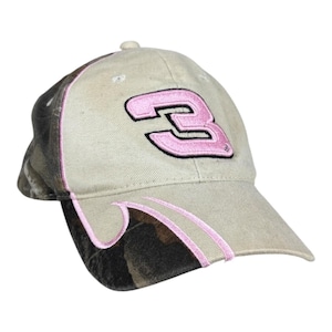 Vintage NASCAR Dale Earnhardt camouflage verstelbare hoed / baseballpet / OSFA beige