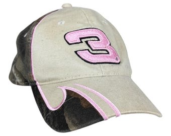 Gorra de béisbol ajustable vintage de NASCAR Dale Earnhardt con camuflaje, color beige OSFA