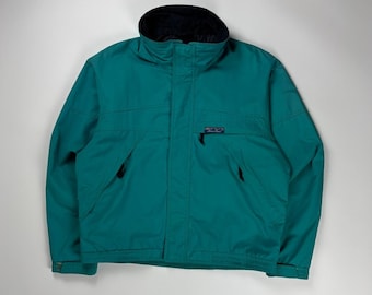 Vintage Eddie Bauer Winter Jacket / Full Zip Up Coat / Outerwear / Medium Blue