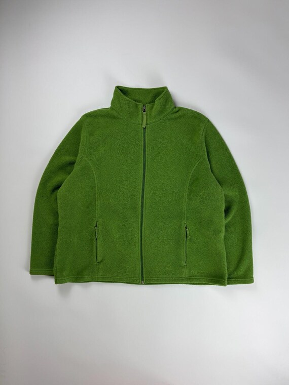 ヴィンテージ レディース LL Bean フリース セーター / ジップアップ 