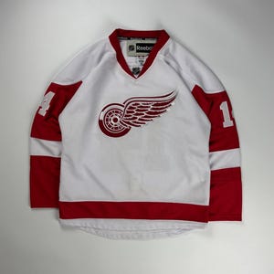 Vintage Gustav Nyquist Away Jersey / Detroit Red Wings / NHL Hockey Large White