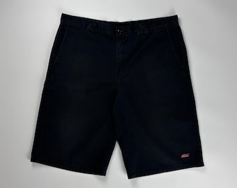 Dickies Black Canvas Vintage 90s Baggy Fit Shorts 42 43 - Etsy