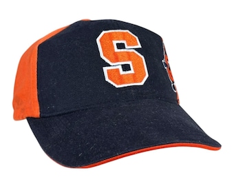 Gorra ajustable vintage de los Syracuse Orangemen / NCAA Collegiate University OSFA Azul