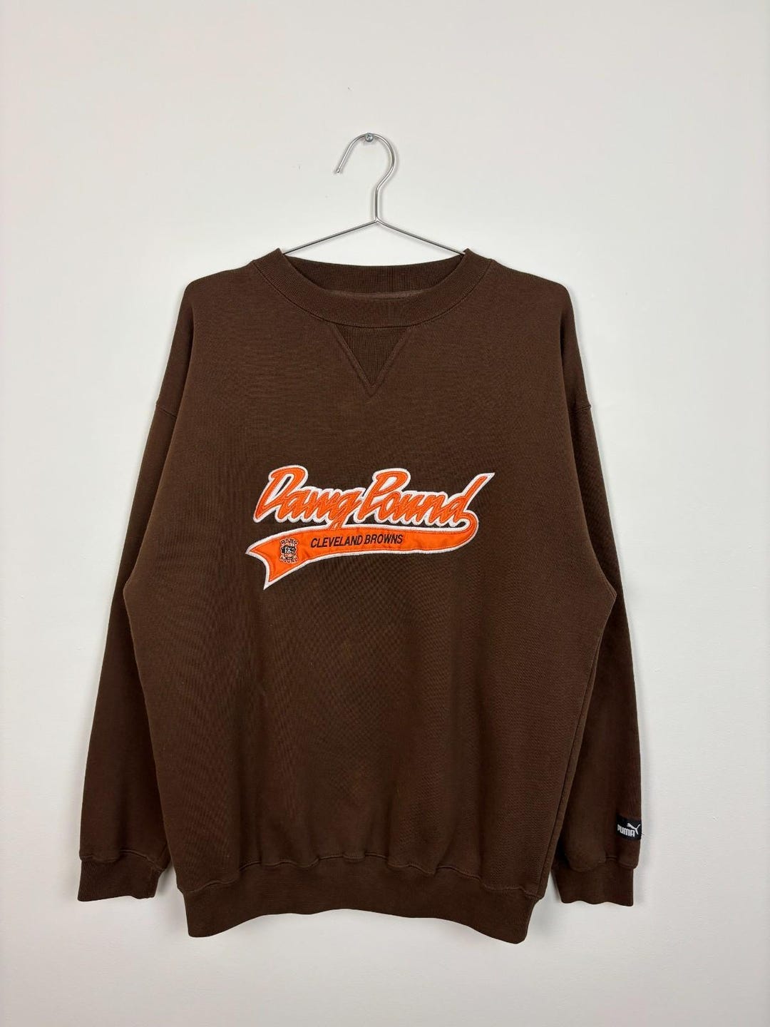 1990s Vintage Puma Cleveland Browns Graphic Sweatshirt / Size