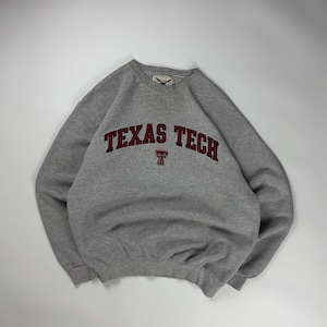 Vintage Texas Tech University Sweatshirt / NCAA Collegiate / Sportswear Graphic Crewneck / XL Gray