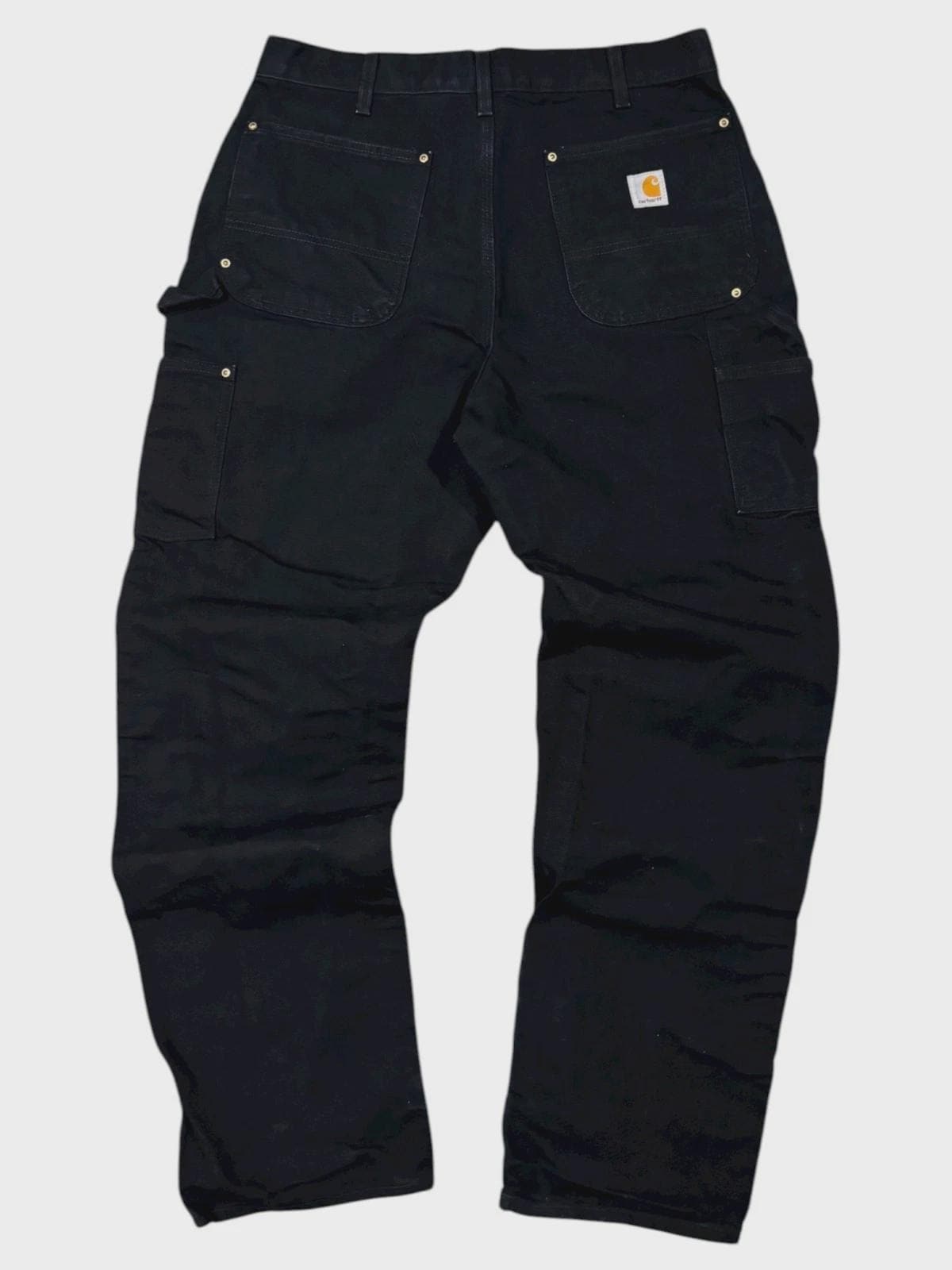 パンツ Carhartt double knee 32x34 Vintage Carhartt Double Knee Pants - 34x32 - Black Workwear