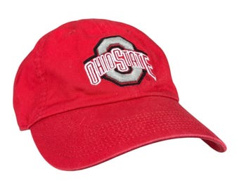 Gorra ajustable vintage Nike de la Universidad Estatal de Ohio / NCAA Collegiate / OSFA Red