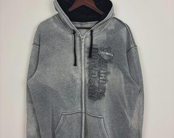 Insane Harley Davidson Blue Flame Hooded Zip up Hoodie - Etsy