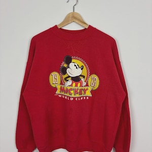 Vintage Disney Musse Pigg röd tröja från 1990-talet / storlek XL bild 1
