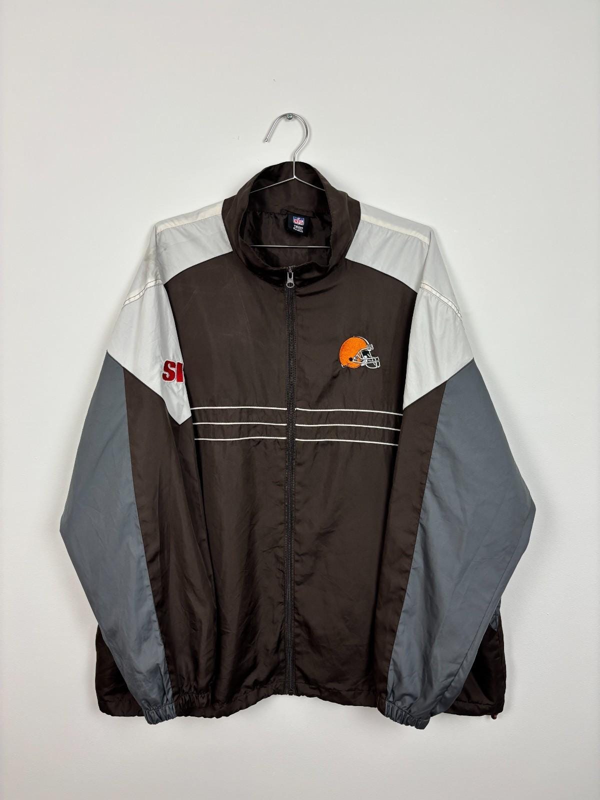 Vintage Reebok Cleveland Browns Windbreaker Jacket / Size XXL