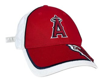 Gorra ajustable vintage de Los Ángeles Angels / Gorra de béisbol MLB / OSFA / Roja