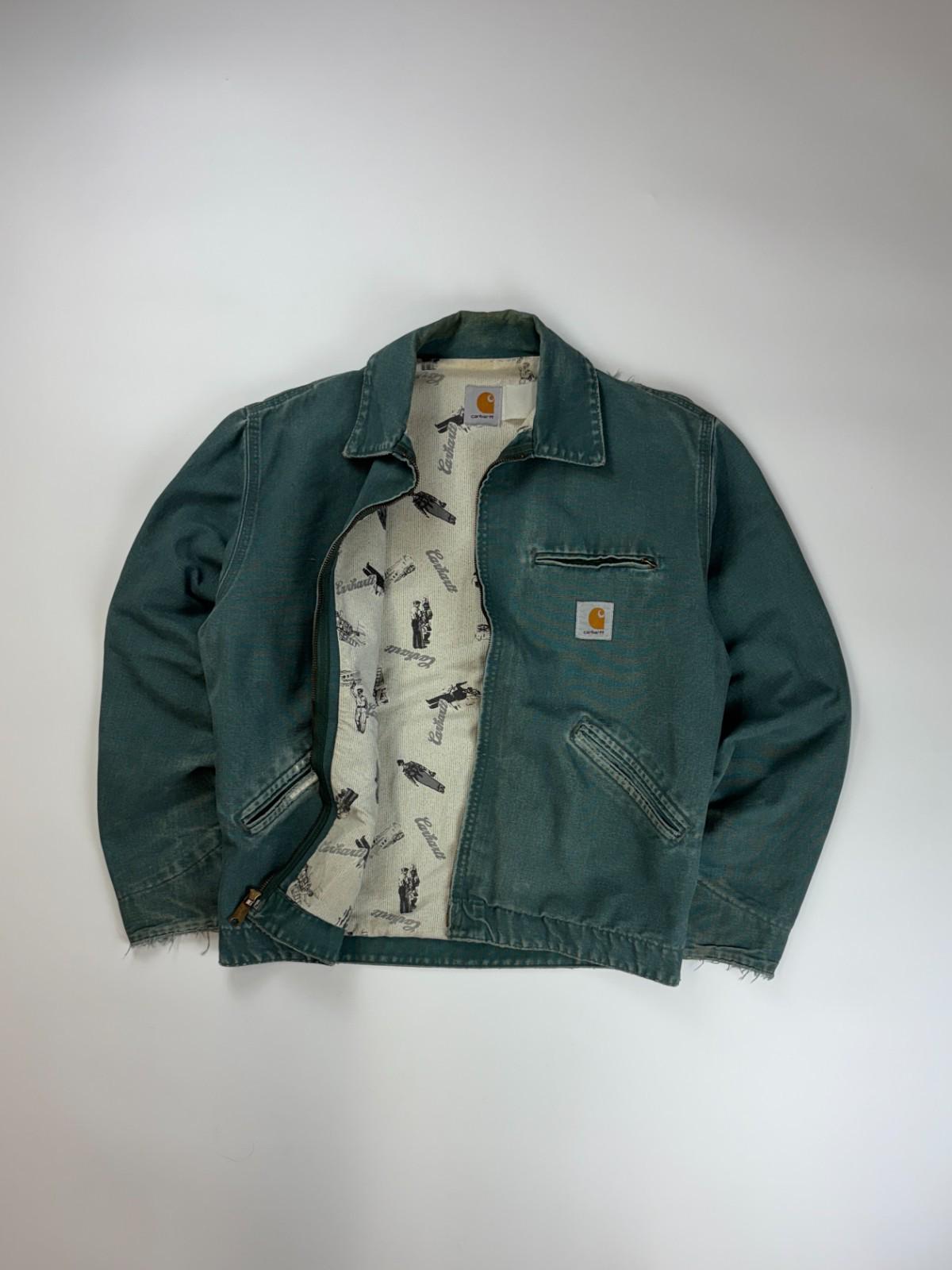 Vintage Carhartt Detroit Jacket: Teal Workwear Coat